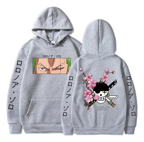 Sudaderas Con Capucha Anime One Piece Roronoa Zoro Graphic P