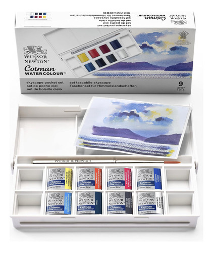 Juego De Pintura De Acuarela Cotman De Winsor & Newton, 8 Me