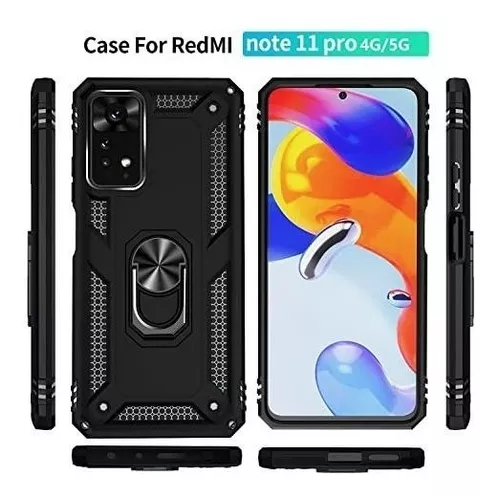 Funda De Gel De Silicona Xiaomi Mi 11t/11t Pro Negro Protector De Cámara