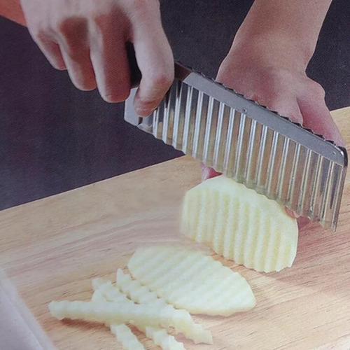 Cuchillo Ondulado Grande Para Papas Fritas 