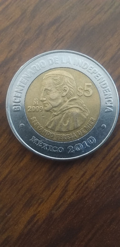 Moneda De 5 Pesos Conmemorativa.