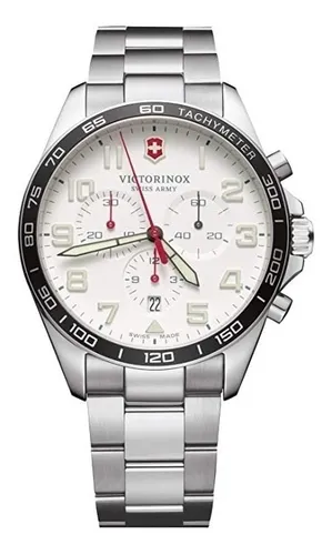 Reloj pulsera Victorinox Fieldforce Chrono de cuerpo color plata