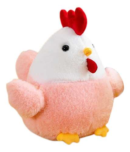 Brinquedo De Pelúcia Bonito Galo Desenho Rosa 20cm Rosa