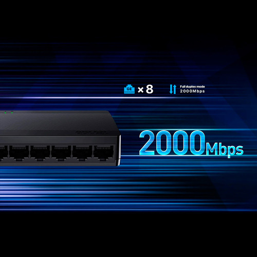 Switch Tenda Sg108m Ethernet De 8 Puertos 2000mbps Gigabit