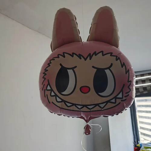 Pack 2 De Globos De Cabeza De Labubu Rosa Cabezas De Labubu