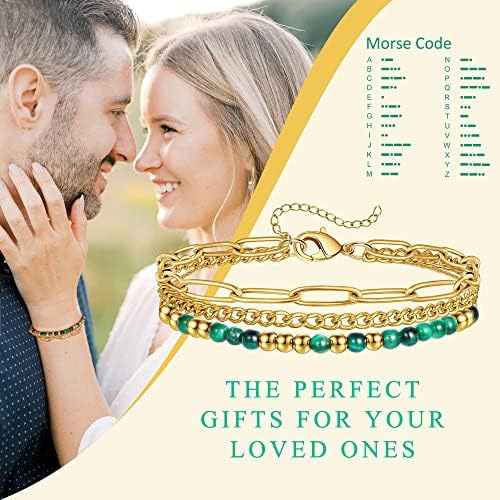 Btysun Pulseras Con Código Morse Regalos De Jubilación Para