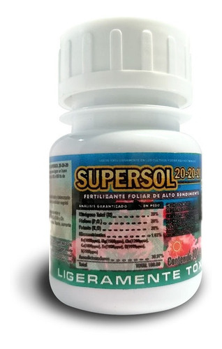 Imagen 1 de 1 de Fertilizante Para Huertos Y Jardín. Supersol 20-20-20 100 G