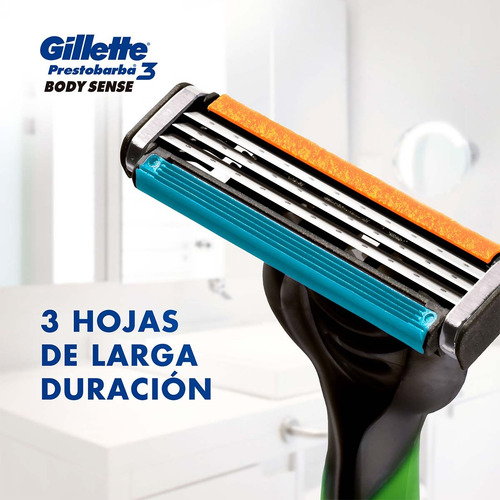 Rastrillos Gillette 3 Uds + Old Spice Body Spray 93 Ml