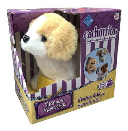 Peluche Perro Camina Ladra Y Mueve La Cola Art 6318