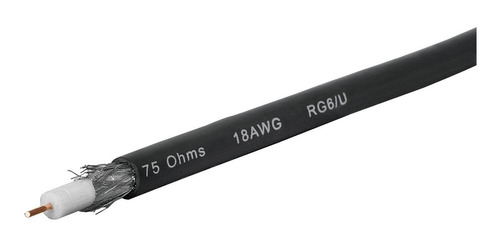 Cable Coaxial Rg6 Rollo 100 Mt Voltech 48474