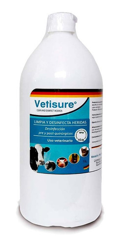 Vetisure® 1 Litro Tratamiento De Infecciones Y Heridas