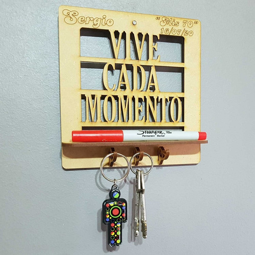 Imagen 2 de 6 de 50 Porta Llaves Cuadros Personalizados Souvenir Fibrofacil