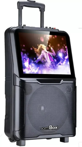 Caixa De Som D-xk101 Studio 100w Rms Cor Cinza-escuro 127/220v