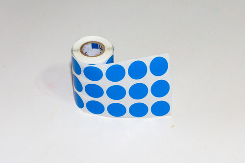 Bolinhas Adesivas Codificação  25 Mm Azul /rolo 1000 Azul