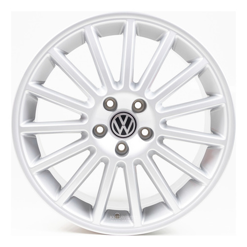 Rodas 18 Golf R 32 Aristo Passat Jetta Tiguan 5x112 Cor Prata