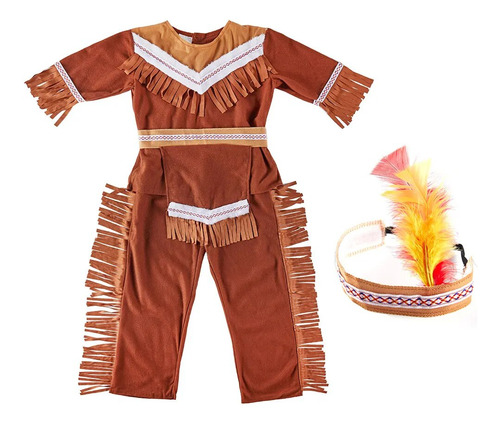 Disfraz Inflable Para Niños Cazadores Indios A Caballo