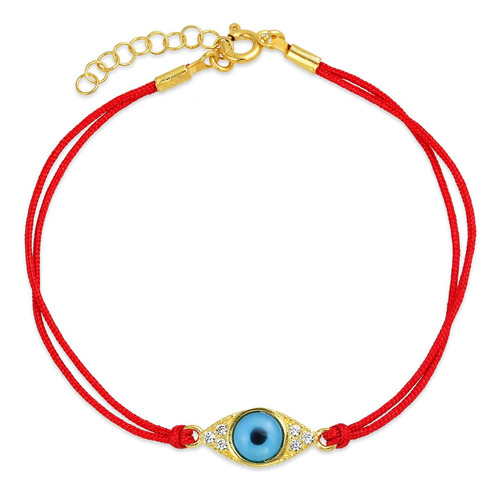 Pulsera Minimalista Y Delicada De Hilo Rojo Con Mal De Ojo A