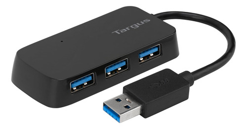 Targus Hub Usb 3.0 De 4 Puertos (ach124us), Negro