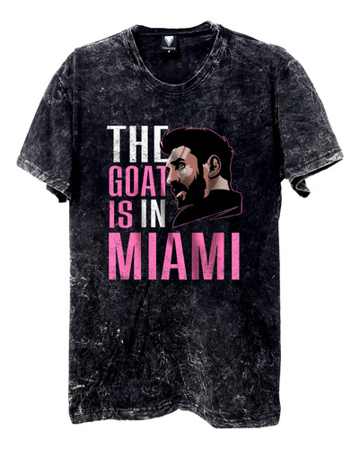 Remeras Dtg Premium The Goat Is In Miami - Messi Inter 