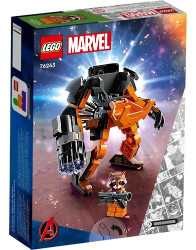 Lego Marbel Rocket Mech Armor 98 Piezas 76243