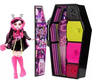 Monster High Muñeca Skulltimates Neon