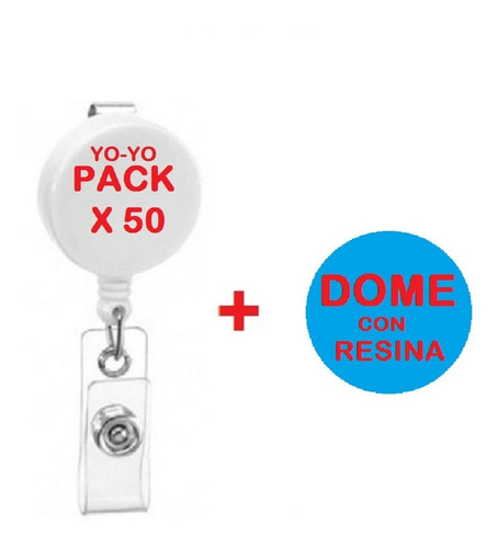 Yo-yo Extensible Con Dome Resinado Dioggisa Pack X50 Vcrespo