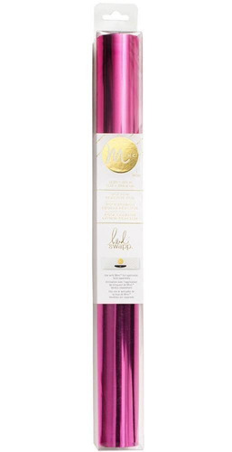 Rollo Papel Metalizado Rosa Intenso Foil Reactive Minc Calor