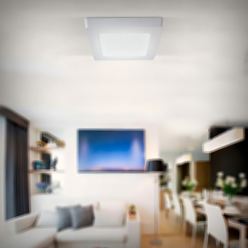 Painel 11x11 Plafon Led 6w Sobrepor Quadrado Home Led
