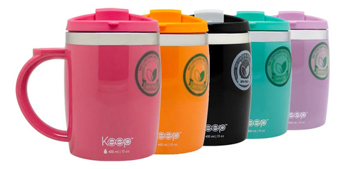 Mug Térmico Keep 400 Ml Colores 