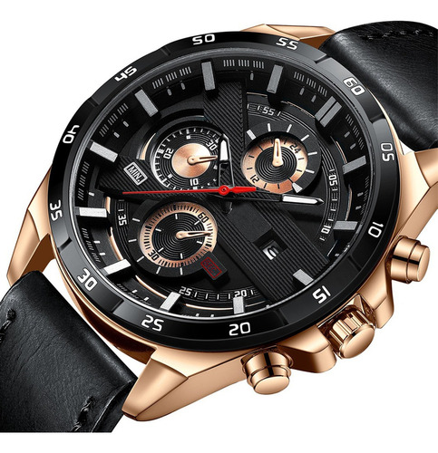 Reloj Casual Exquisito Para Hombre, Como Regalo. #1341590420 Color De La Correa Negro