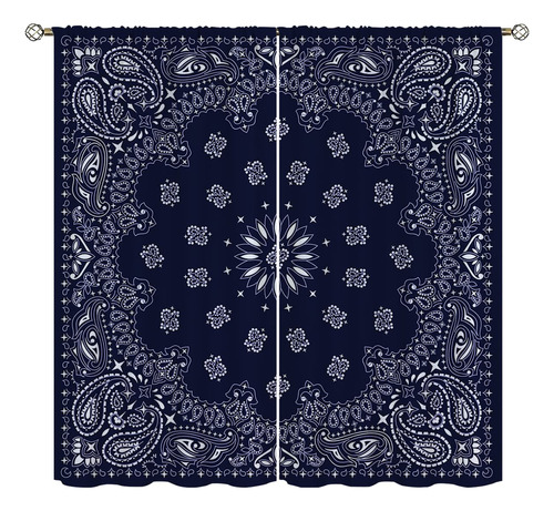 Amextrian Cortina Opaca Tipo Bandana Para Decoracion Hogar X