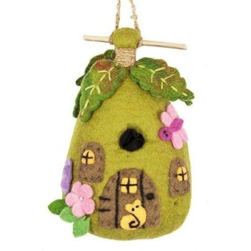 Dzi Wild Woolie Comercio Justo Felted Casa Para Pájaros, C.