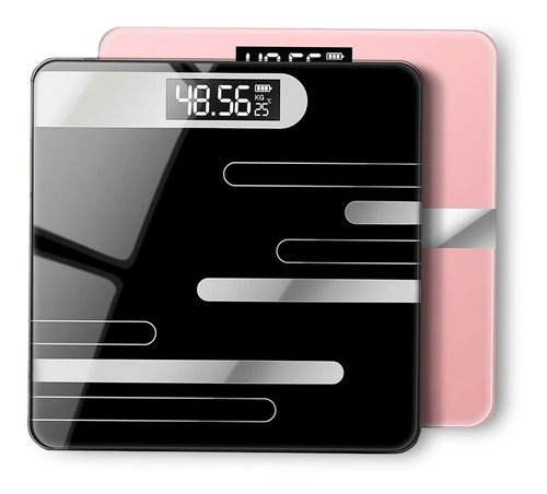 Pesa Balanza Digital Vidrio 180 Kilos Negra + Gramera 3 K