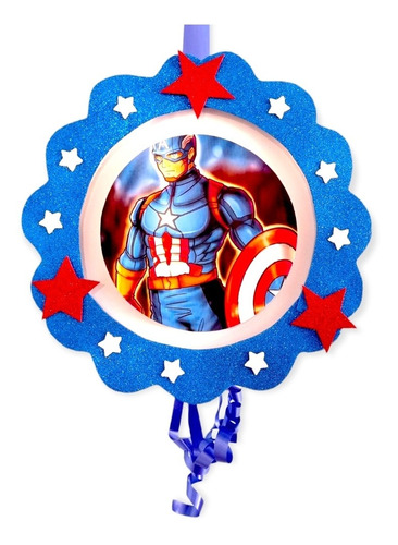 Piñata Capitán América Para Cumpleaños