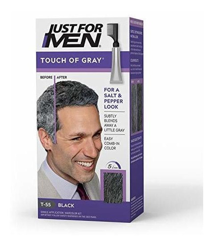 Touch Of Gray De Just For Men, 1 aplicación, Paquete De 3 un