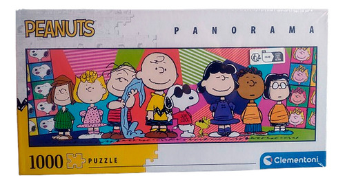 Rompecabezas Panorama Snoopy Y Pandilla 1000 Pz Clementoni