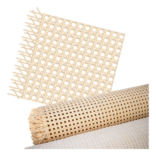 13 Metros Tela Rattan Reforçado Natural Importado 1300x80