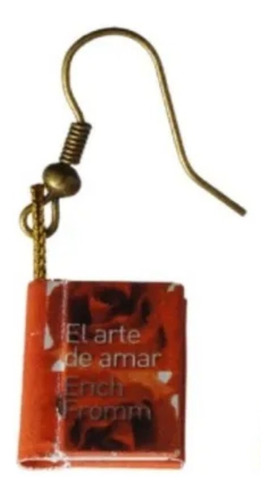 Aretes Joyeria Artesanal Libros Miniatura Mexicano Regalo