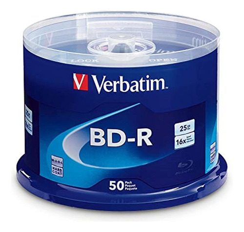 Verbatim 95155 - Disco Regrabable De 700 Mb (4 X 12 X 80 Minutos, 25 Discos Cd-rw), Color Plateado, Caja Con Eje, Na, 50pk