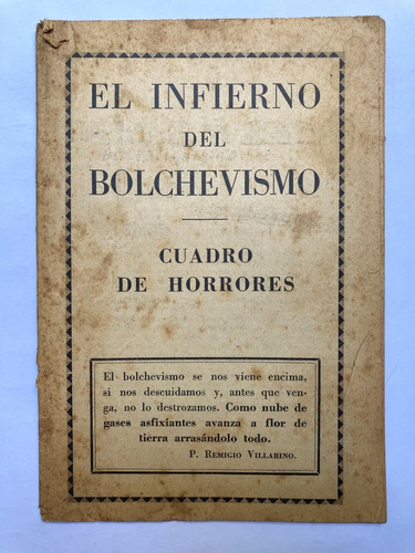 El Infierno Del Bolchevismo.publicación Del Diario El Pueblo