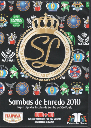 Sambas De Enredo 1 DVD 1 CD 2010 Novo Lacrado Frete R$ 11,00