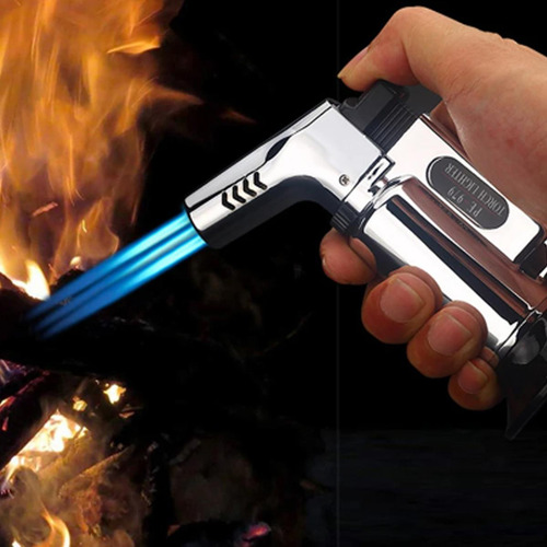 Flameador Soplete, Mxutv-003, 3 Pzas, Plata, Recargable, Met