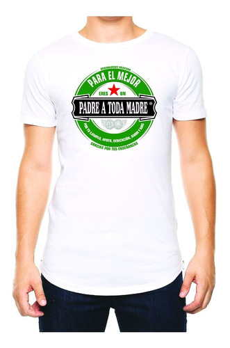 Playera Padre Papá Personalizada Con Marca De Cerveza