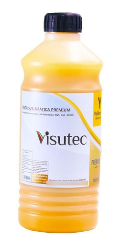 Tinta Sublimática Premium Amarelo 1l Visutec