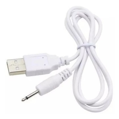 Cable Blanco Portátil Para Carga Con Entrada Usb A 2.5mm 1 M