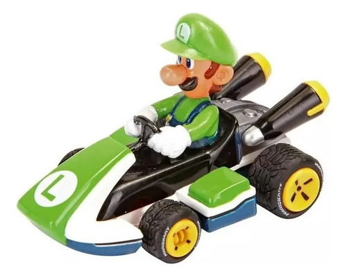 Carritos Mariokart Pullspeed De Fricción Pack De 3 Carrera Color Verde