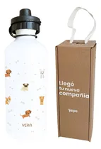 Comprar Botella Perritos Personalizada Con Nombre + Caja De Regalo