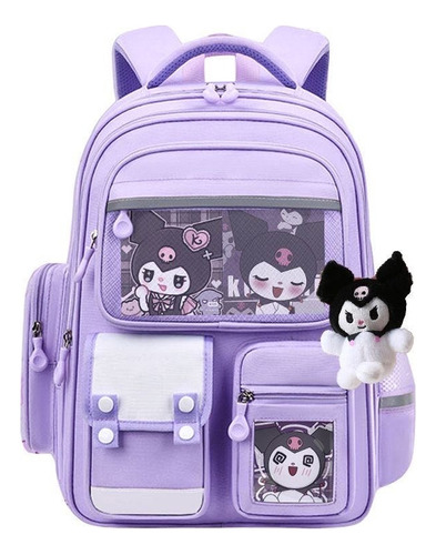 Mochila Escolar For Niñas De Sanrio Kuromi Primary School Fs