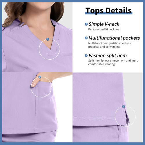 Conjunto De Blusas Y Pantalones Deportivos Scrubs, Traje Uni