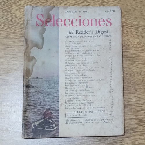 Revista Selecciones Del Reader's Digest Agosto 1951 N° 129